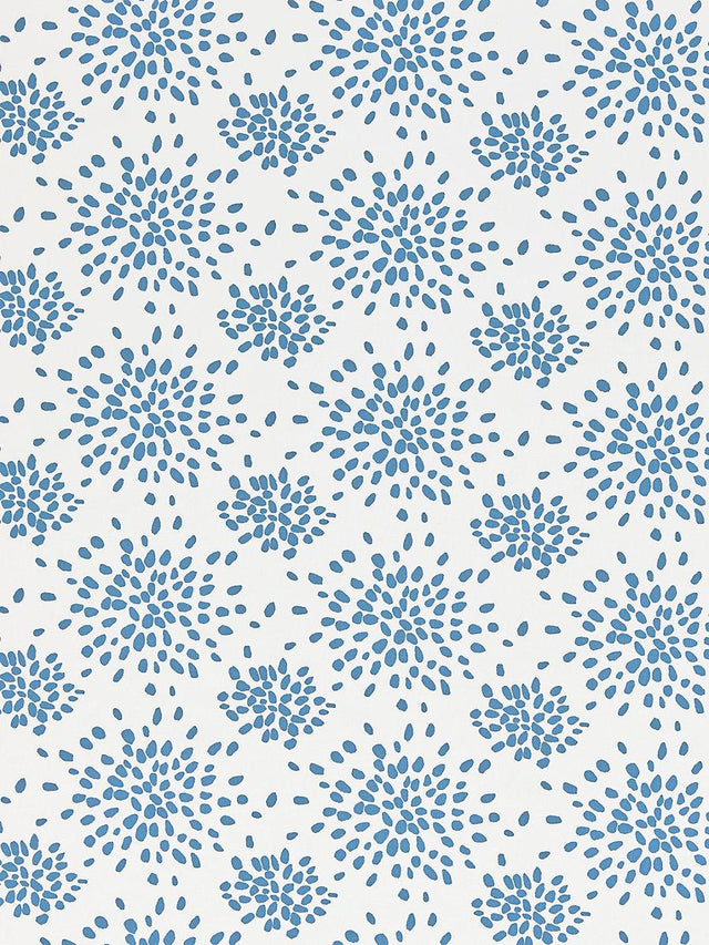 Hinson Fireworks Cotton Print Delphinium Fabric