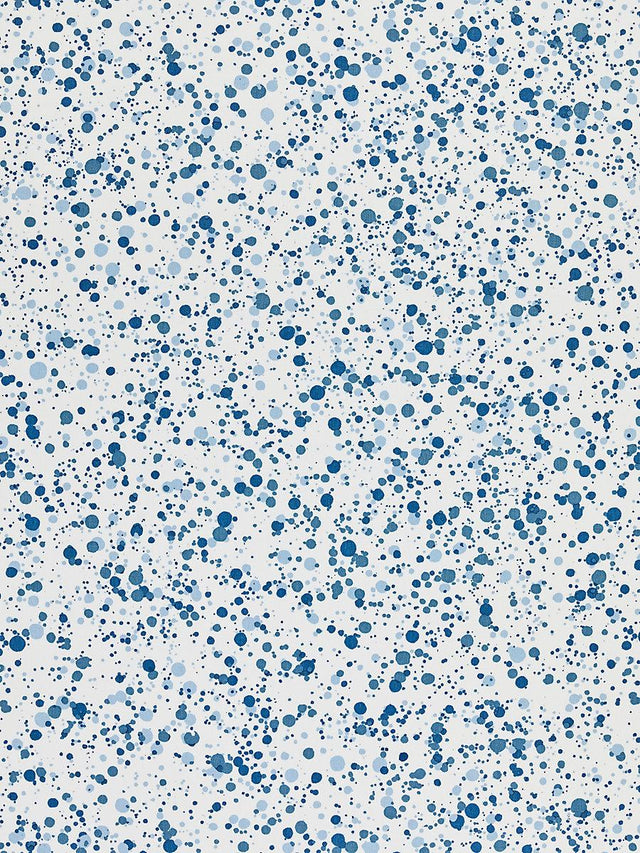Hinson Spatter Cotton Print Ocean Blue Fabric