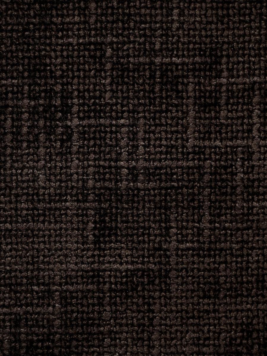 Hinson Rivoli Chenille Deep Brown Fabric