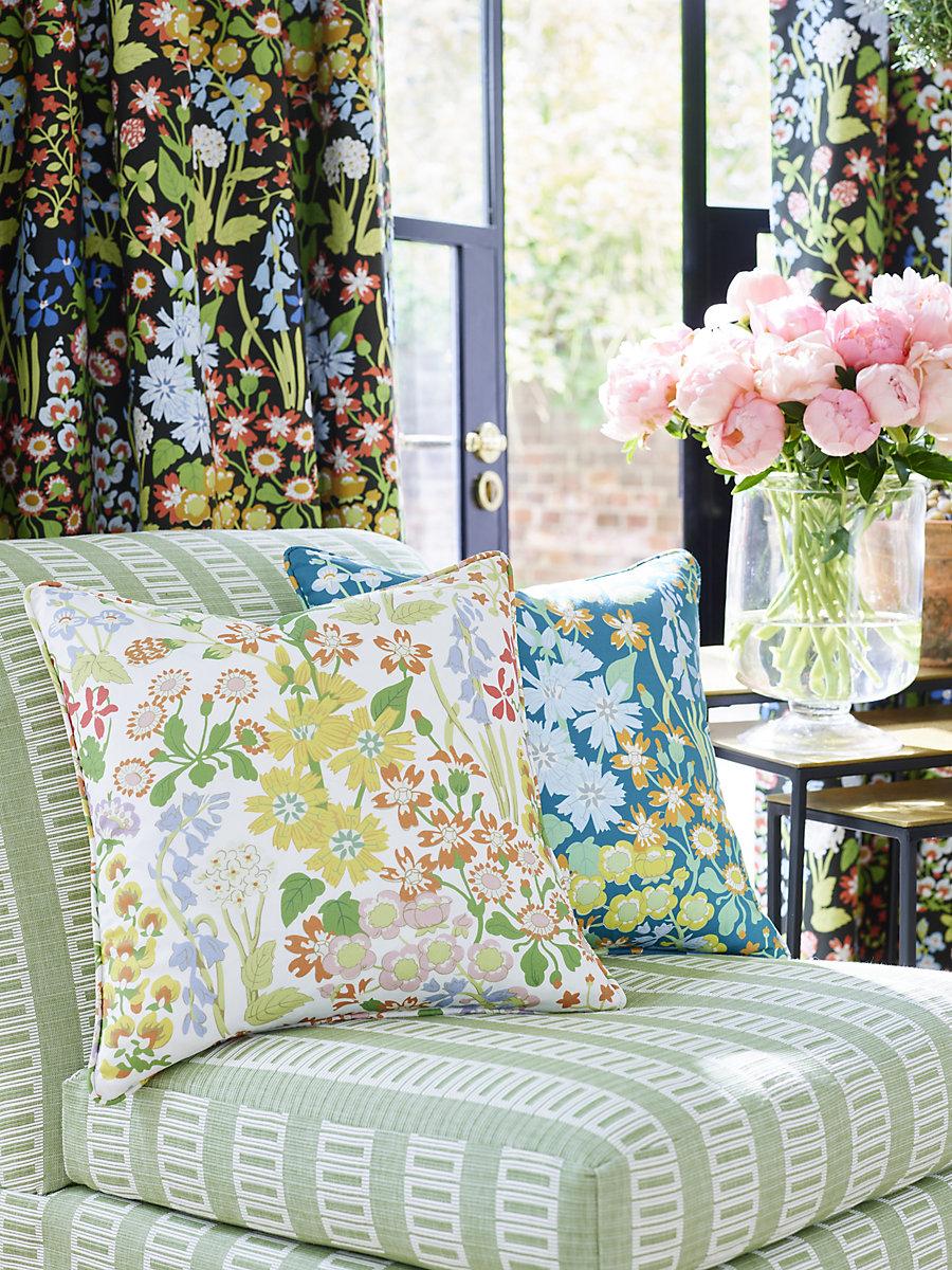 Scalamandre Lark Stripe Grass Fabric