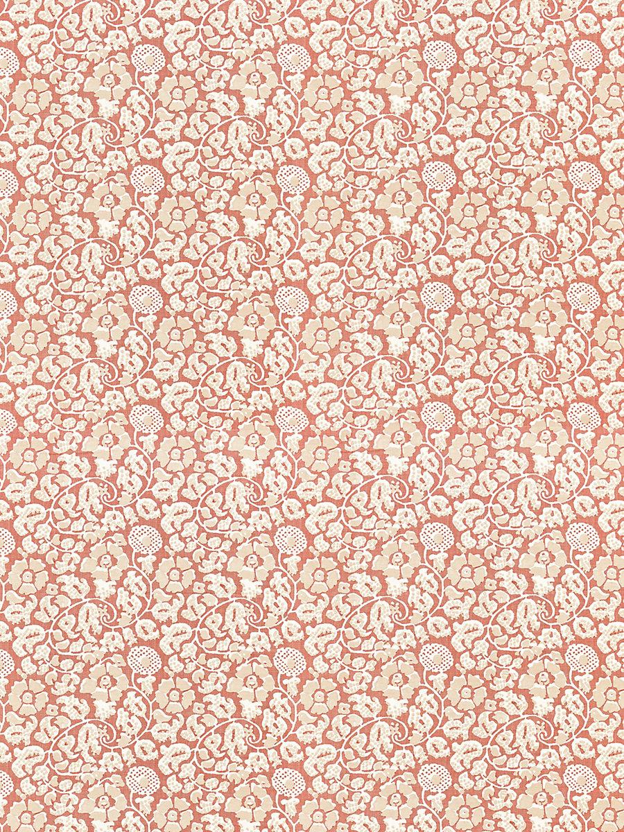 Scalamandre Maiden Floral Terracotta Fabric