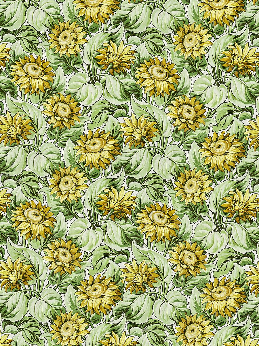 Scalamandre Sunflower Print Harvest Fabric