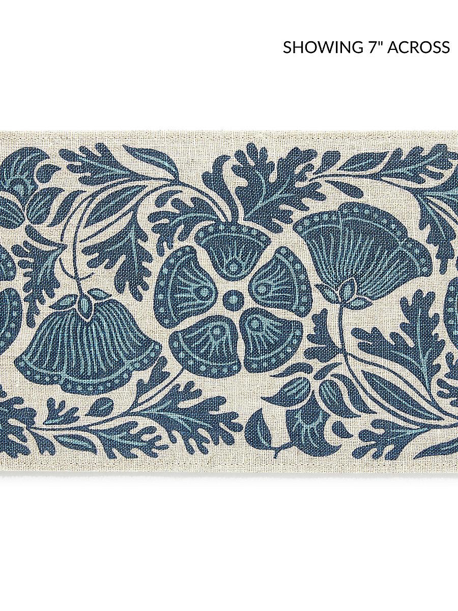 Scalamandre Gretel Printed Tape Bluebird Trim