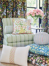 Scalamandre Nymph Floral Emerald Multi Fabric