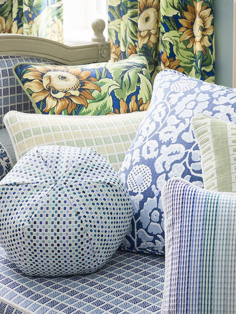 Scalamandre Sunflower Print Cobalt Fabric