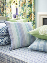 Scalamandre Anderson Velvet Stripe River Fabric