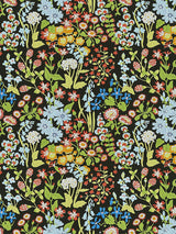 Scalamandre Nymph Floral Black Multi Fabric