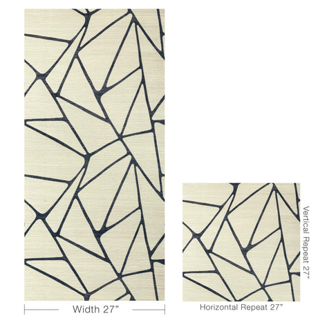 Kravet TO THE POINT INDIGO Wallpaper