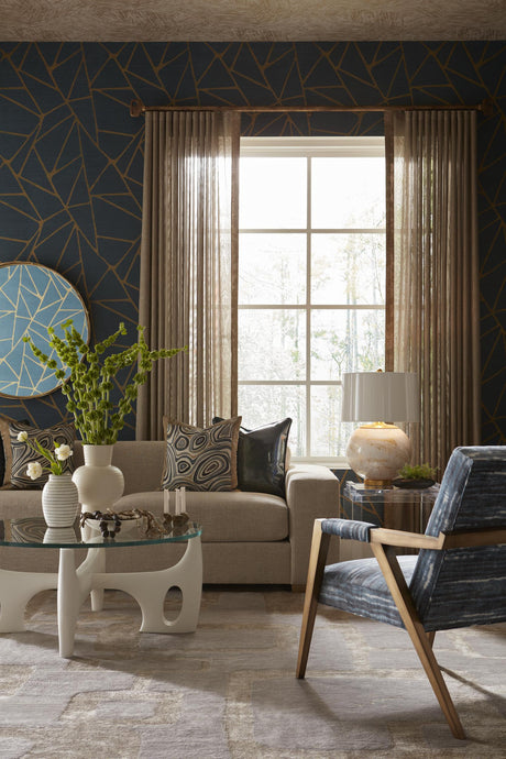 Kravet TO THE POINT INDIGO Wallpaper