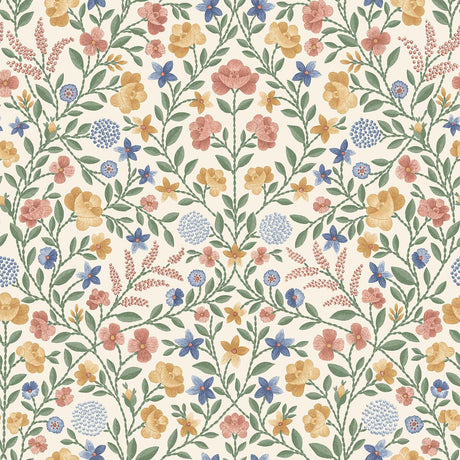 Cole & Son Court Embroidery Coral Wallpaper