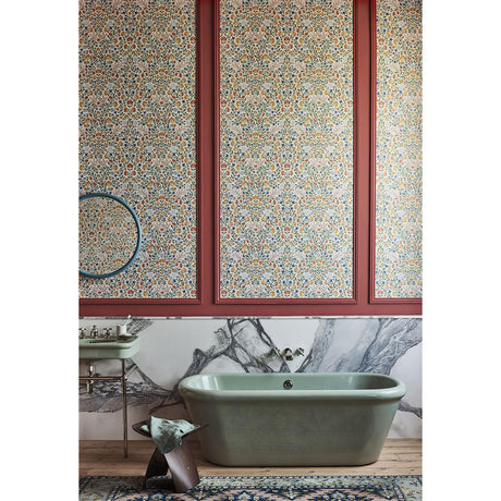 Cole & Son COURT EMBROIDERY CORAL Wallpaper