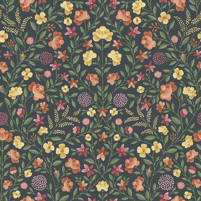 Cole & Son COURT EMBROIDERY MARIGOLD Wallpaper
