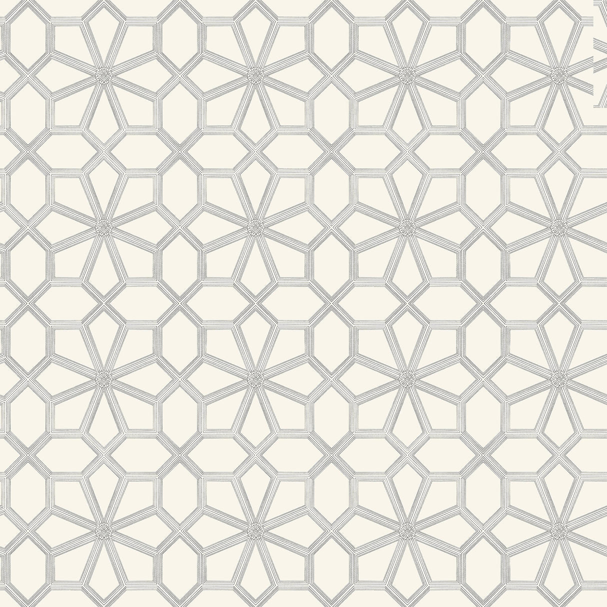 Cole & Son WOLSEY STARS SOOT ON SNOW Wallpaper