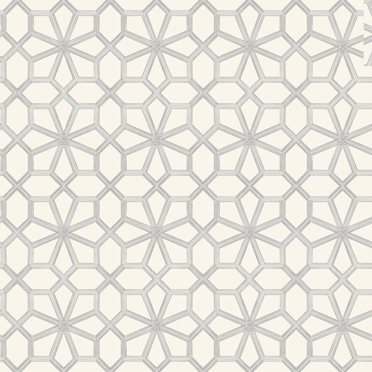 Cole & Son Wolsey Stars Soot On Snow Wallpaper