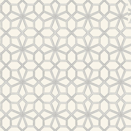 Cole & Son Wolsey Stars Soot On Snow Wallpaper