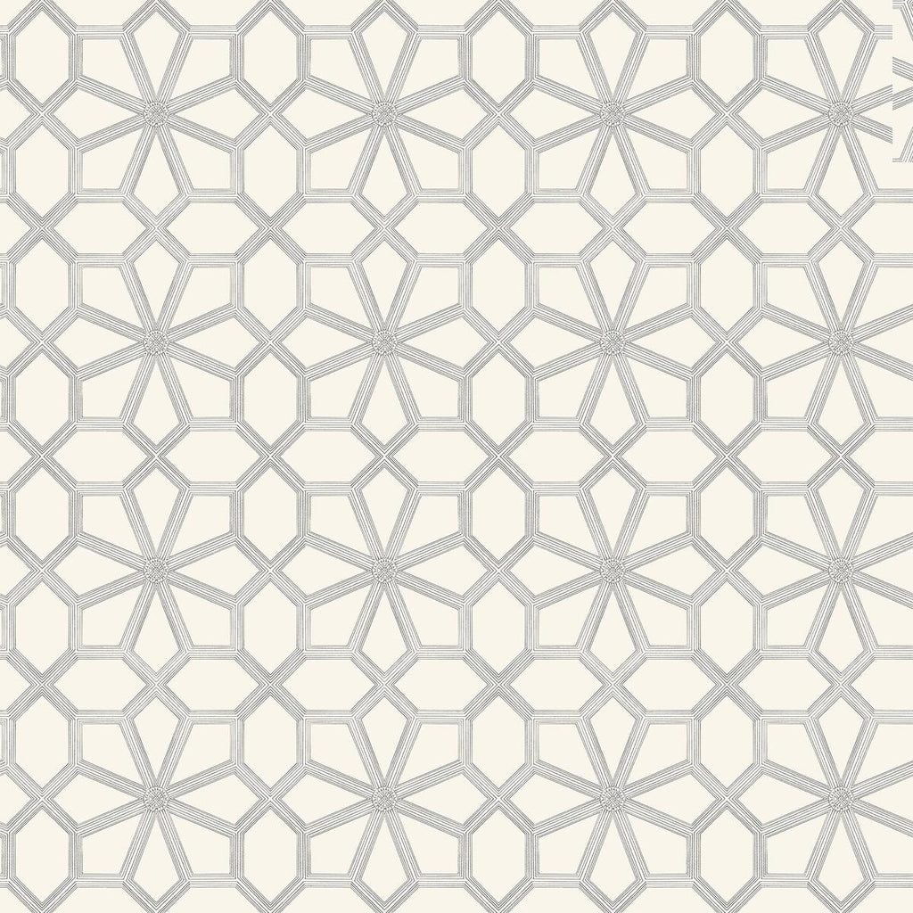Cole & Son Wolsey Stars Soot On Snow Wallpaper