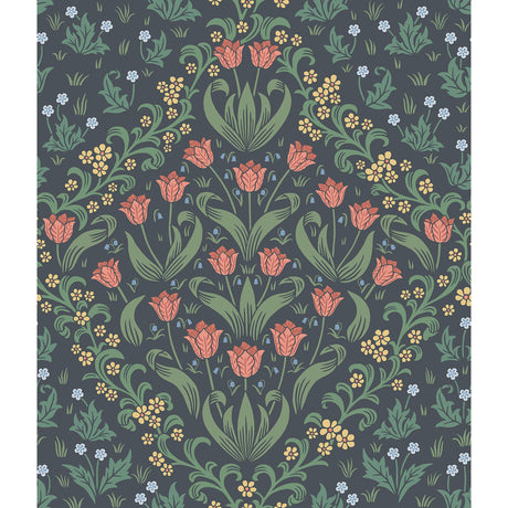 Cole & Son TUDOR GARDEN RO&FGRN/CHAR Wallpaper