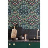 Cole & Son TUDOR GARDEN RO&FGRN/CHAR Wallpaper