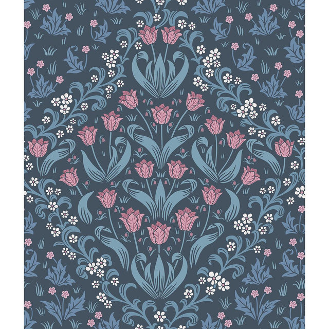 Cole & Son TUDOR GARDEN FS&CBLU/MIDN Wallpaper