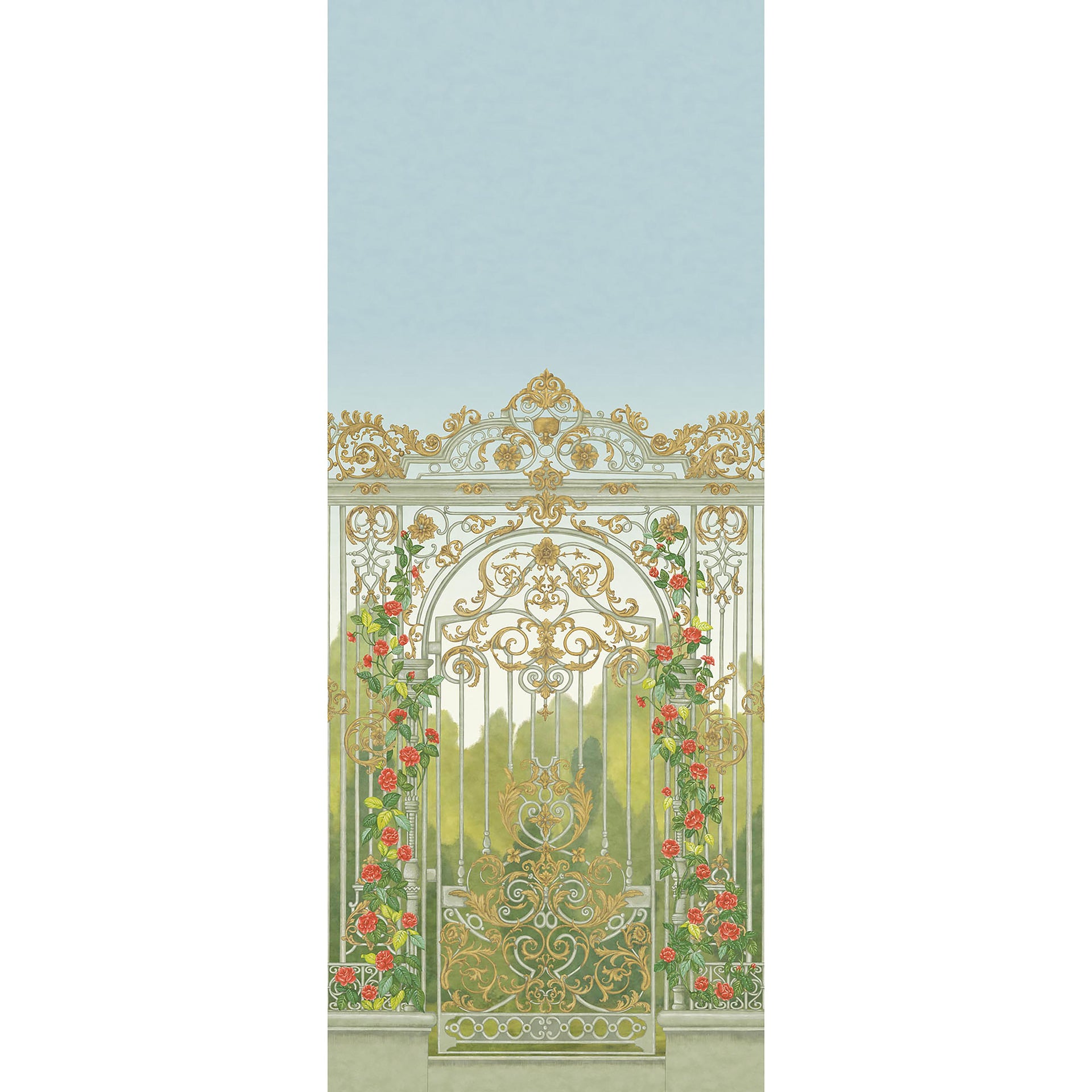 Cole & Son Tijou Gate Spring Green Wallpaper