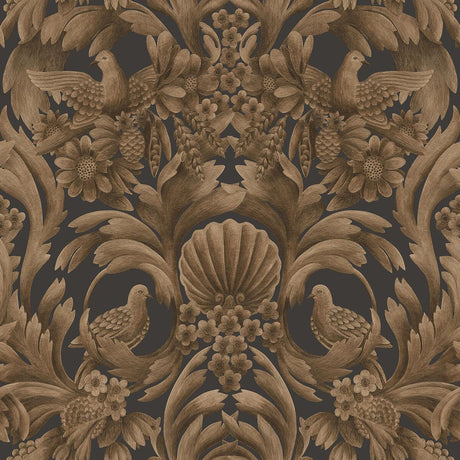 Cole & Son Gibbons Carving Mbrnz/Chr Wallpaper