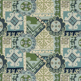 Lee Jofa Batangas Print Aqua/Leaf Fabric
