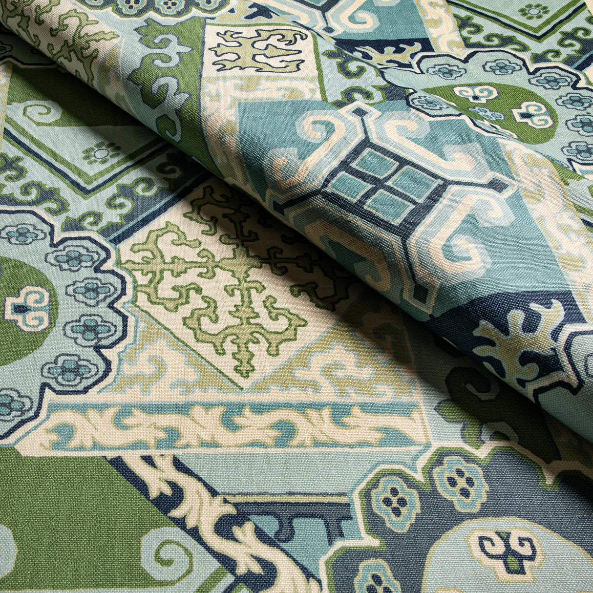 Lee Jofa BATANGAS PRINT AQUA/LEAF Fabric