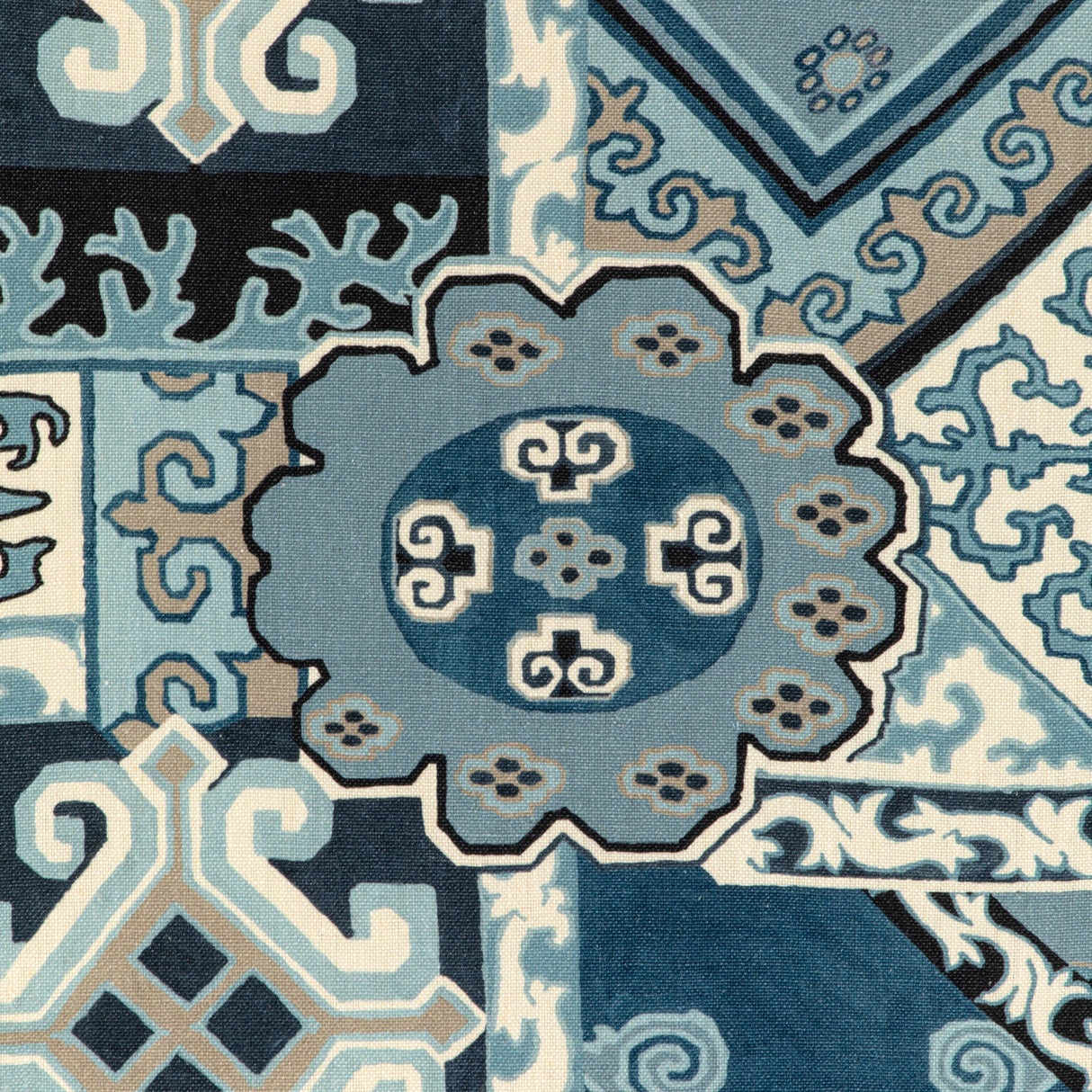 Lee Jofa BATANGAS PRINT BLUE/SLATE Fabric