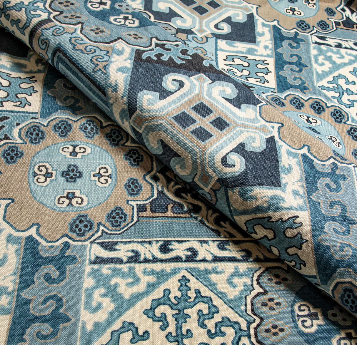 Lee Jofa BATANGAS PRINT BLUE/SLATE Fabric