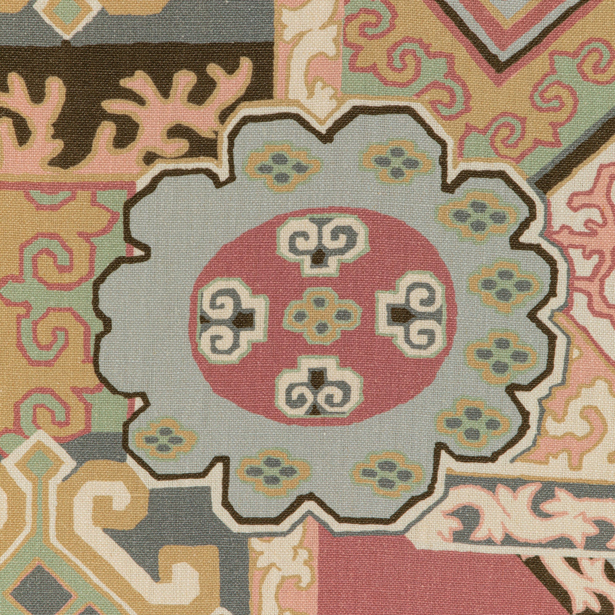 Lee Jofa BATANGAS PRINT PINK/MULTI Fabric