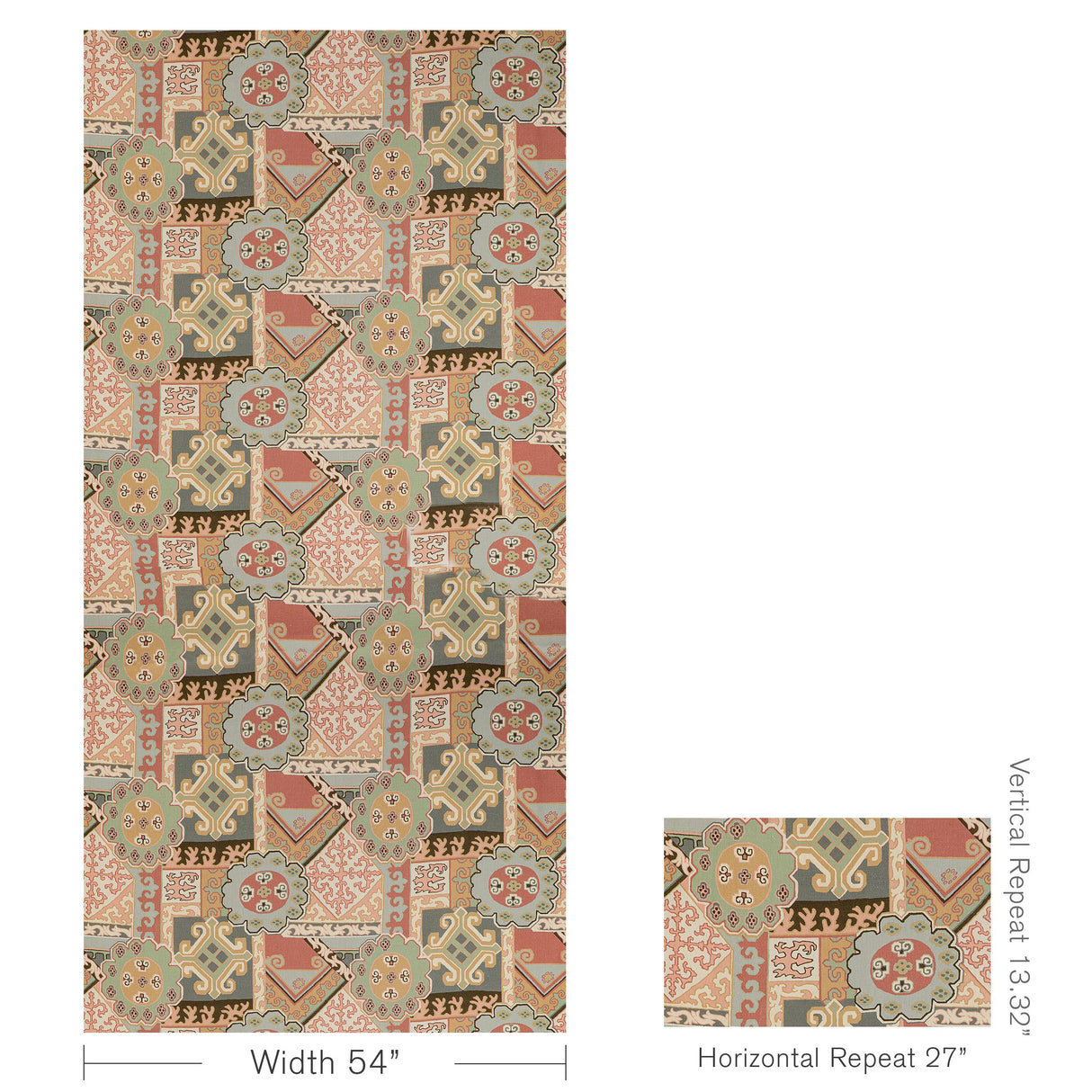 Lee Jofa BATANGAS PRINT PINK/MULTI Fabric