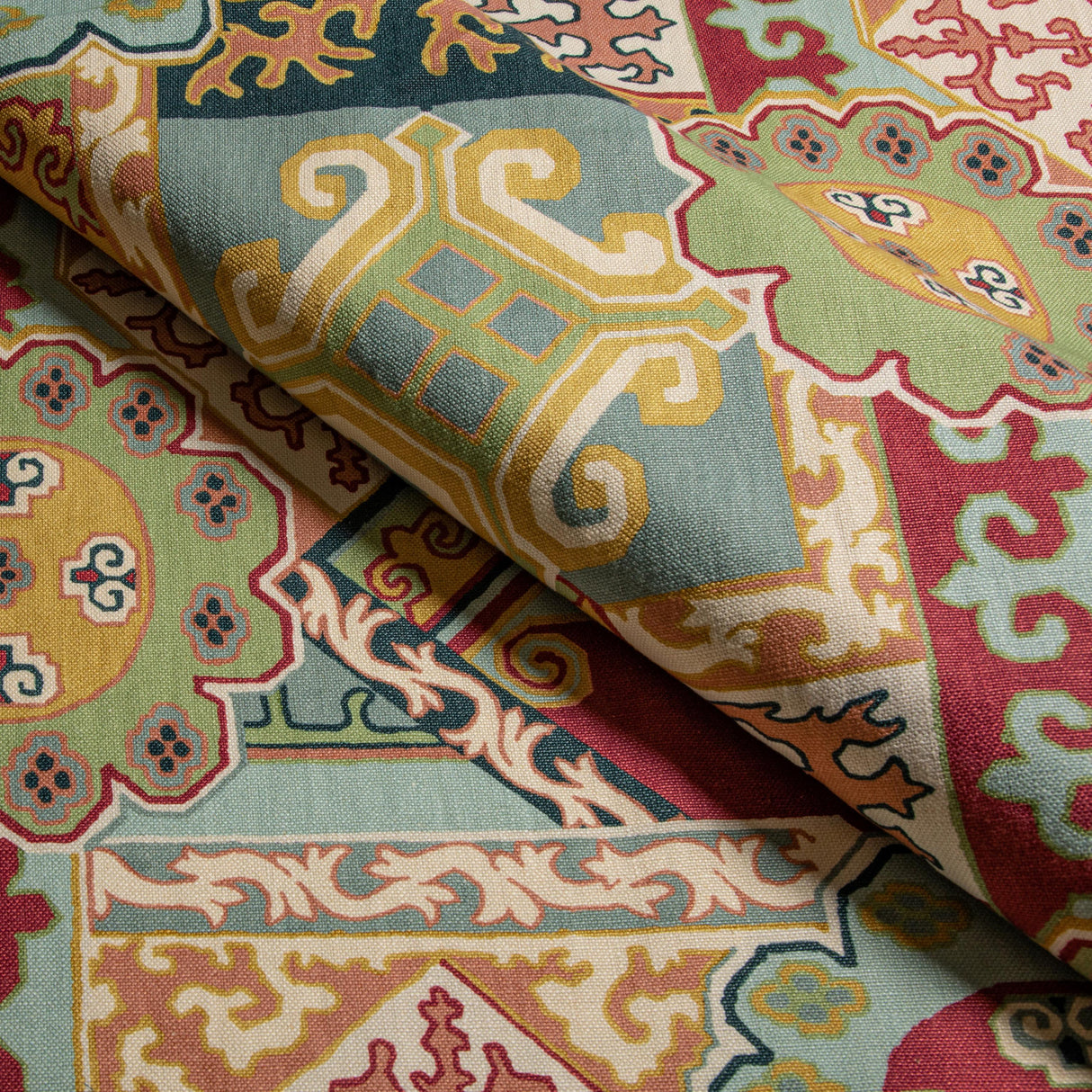 Lee Jofa BATANGAS PRINT RED/MULTI Fabric