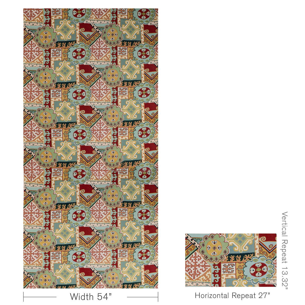 Lee Jofa BATANGAS PRINT RED/MULTI Fabric