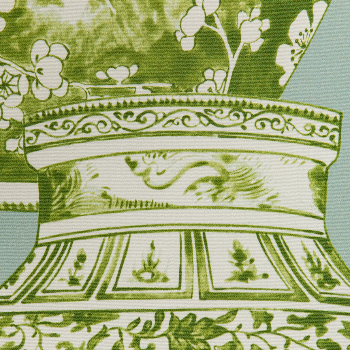 Lee Jofa PANDAN PRINT MIST/JADE Fabric