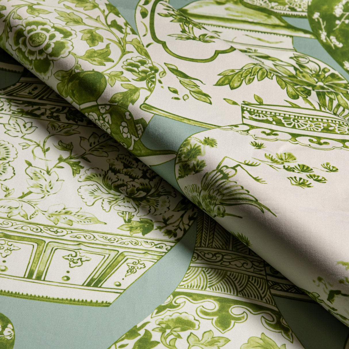 Lee Jofa PANDAN PRINT MIST/JADE Fabric