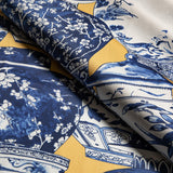 Lee Jofa PANDAN PRINT MAIZE/BLUE Fabric