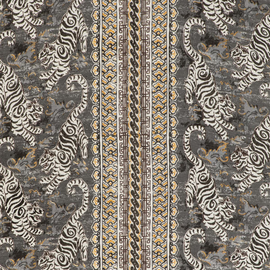 Lee Jofa BONGOL PRINT CHARCOAL Fabric