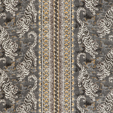 Lee Jofa BONGOL PRINT CHARCOAL Fabric