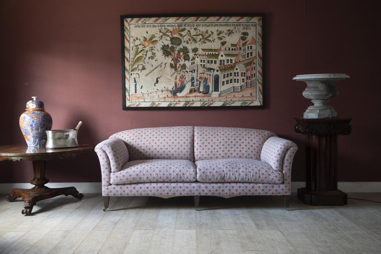 G P & J Baker CAMDEN TRELLIS RED/ BLUE Fabric