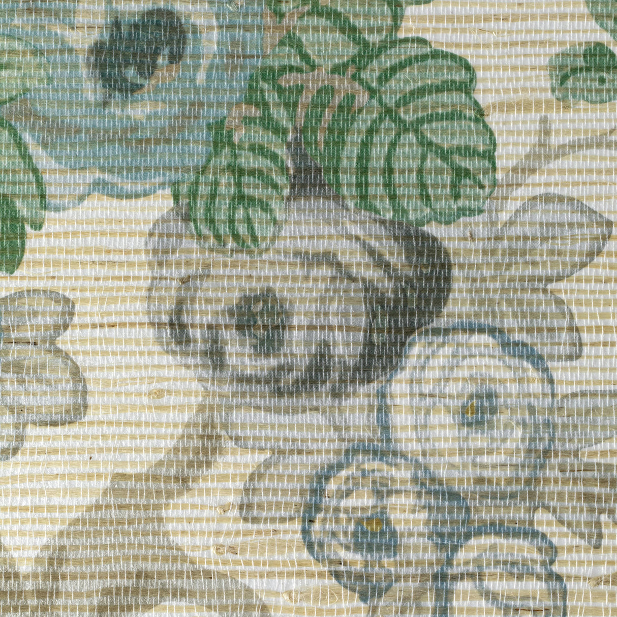 Lee Jofa AVONDALE PAPER SLATE/AQUA Wallpaper