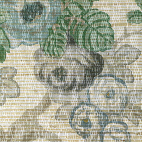 Lee Jofa AVONDALE PAPER SLATE/AQUA Wallpaper