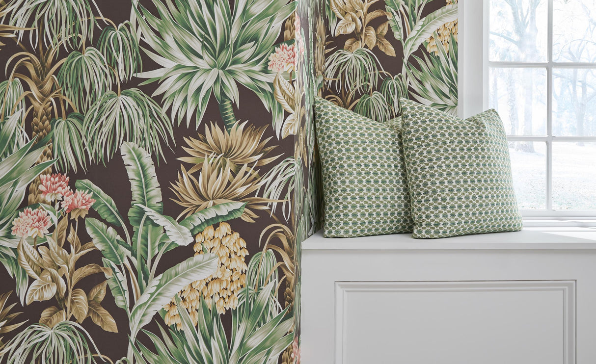 Lee Jofa CALUYA PAPER ESPRESSO Wallpaper