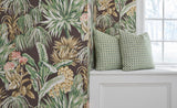 Lee Jofa CALUYA PAPER ESPRESSO Wallpaper
