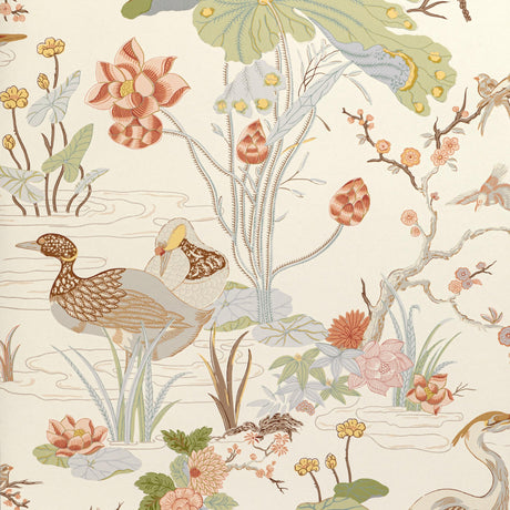Lee Jofa LUZON PAPER APRICOT Wallpaper