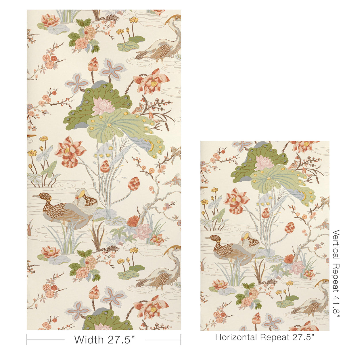 Lee Jofa LUZON PAPER APRICOT Wallpaper