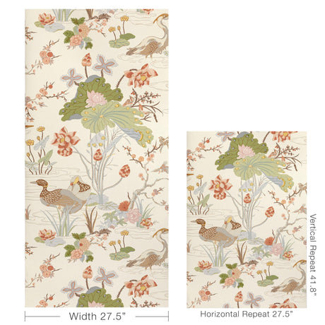 Lee Jofa LUZON PAPER APRICOT Wallpaper