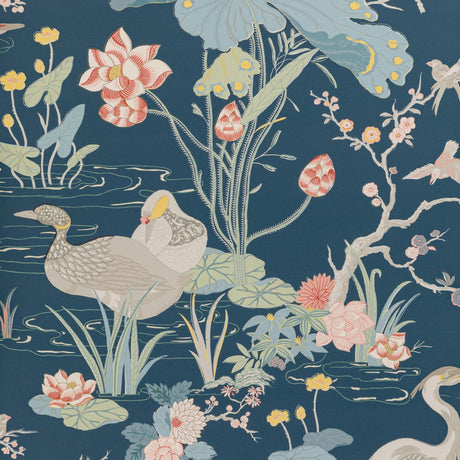 Lee Jofa LUZON PAPER SAPPHIRE Wallpaper