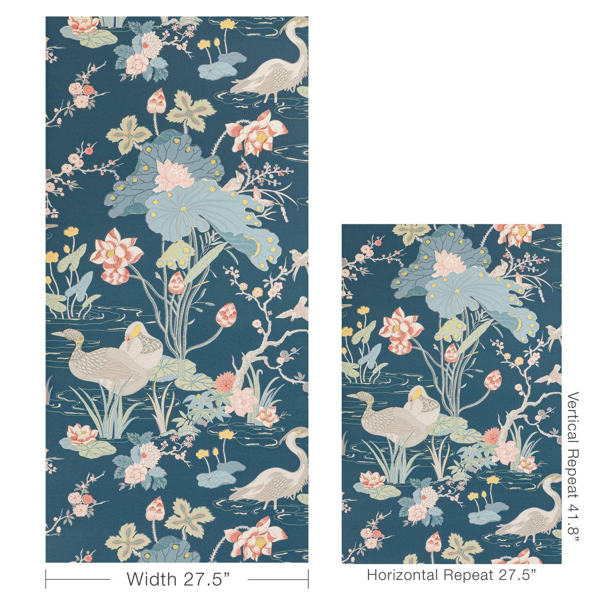 Lee Jofa LUZON PAPER SAPPHIRE Wallpaper