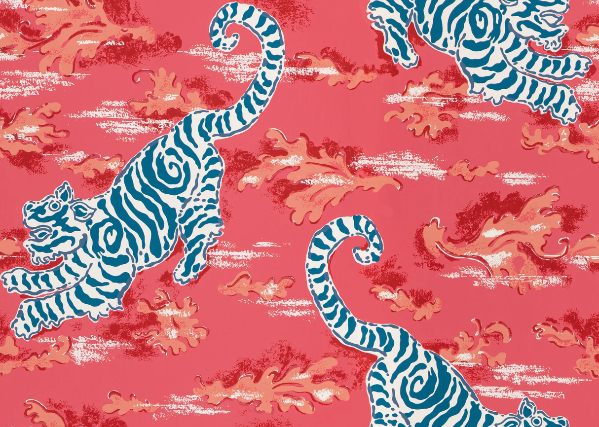 Lee Jofa BONGOL PAPER POPPY Wallpaper