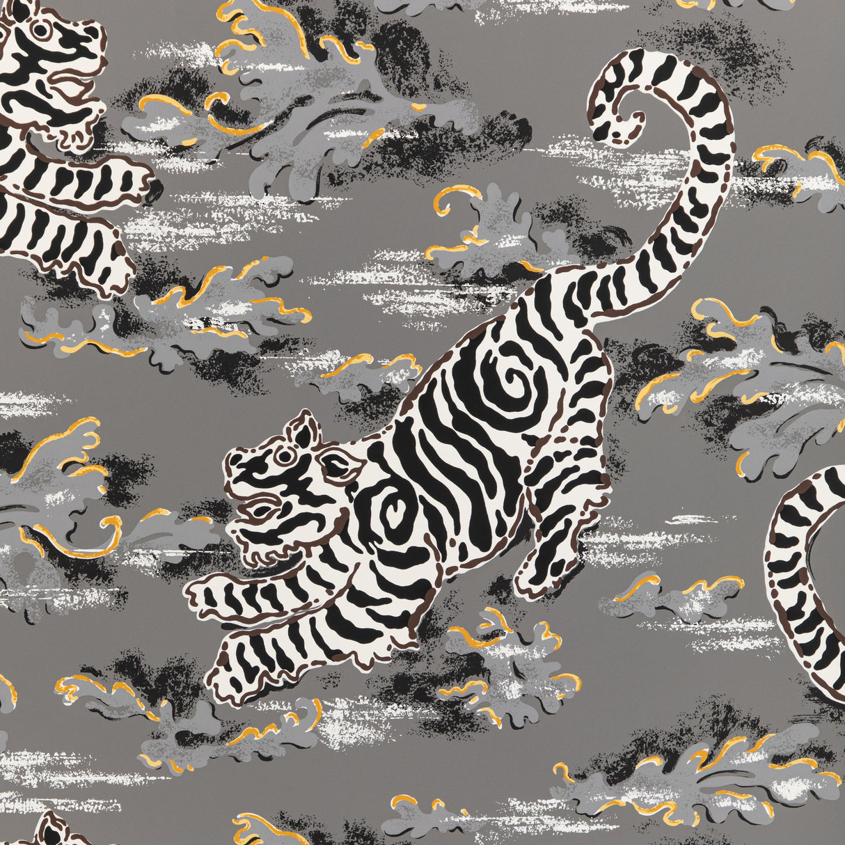 Lee Jofa BONGOL PAPER CHARCOAL Wallpaper